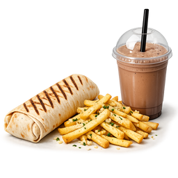 Chicken Shawarma – Garlic Fries + Milkshake