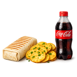 Chicken Shawarma – Bhajia + Soda