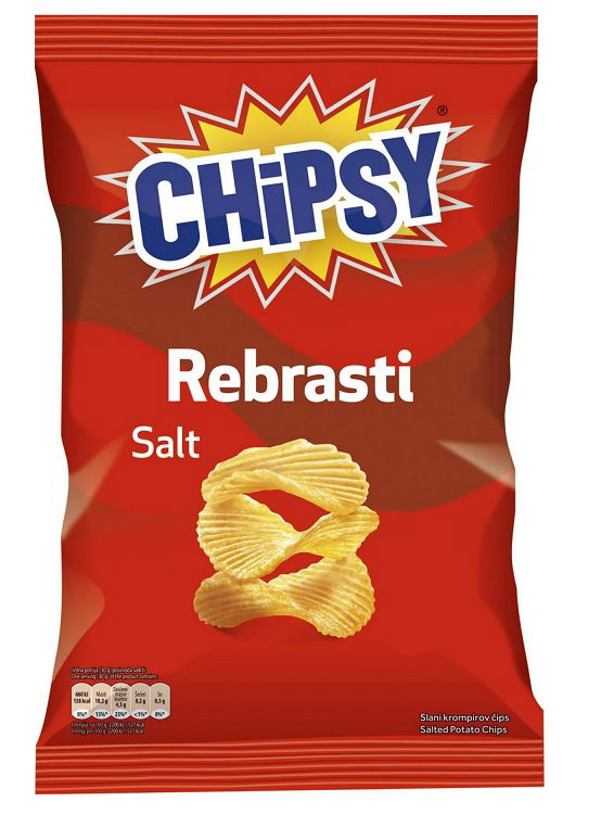 Čips rebrasti 140g