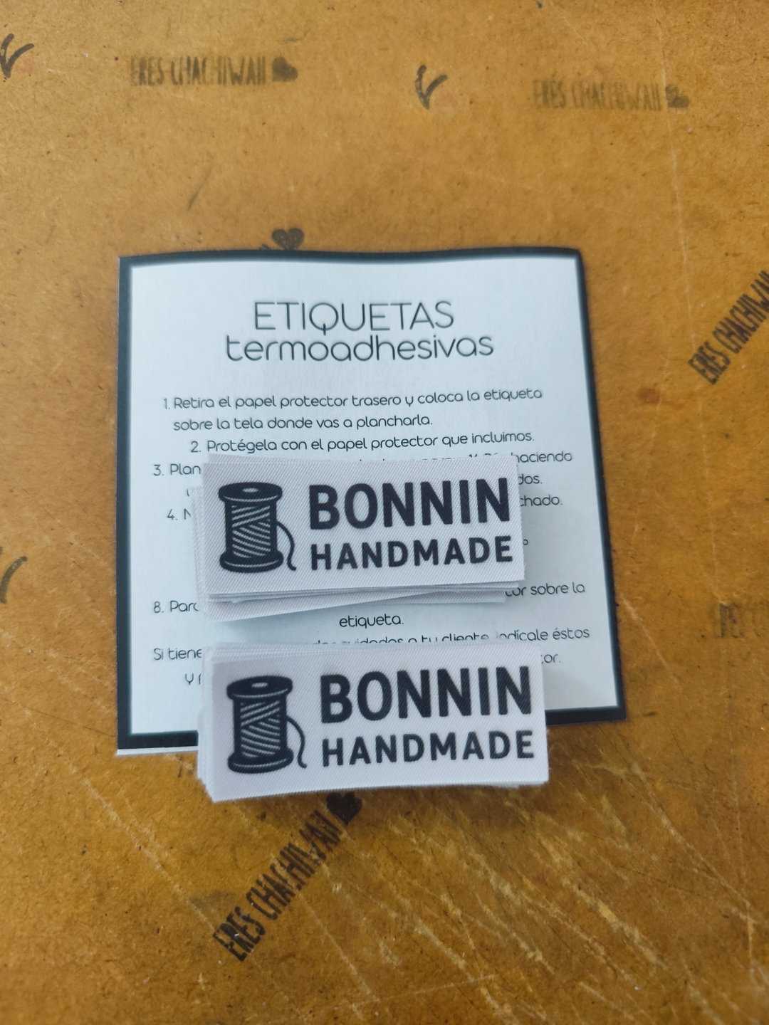 Etiquetas textiles TERMOADHESIVAS 