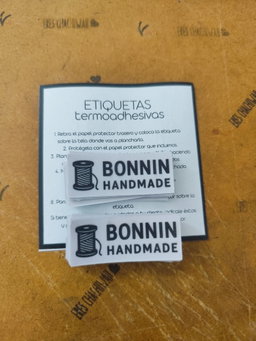 Etiquetas textiles TERMOADHESIVAS 