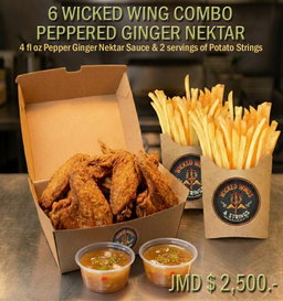 6 Wicked Wing Peppered Ginger Nektar 