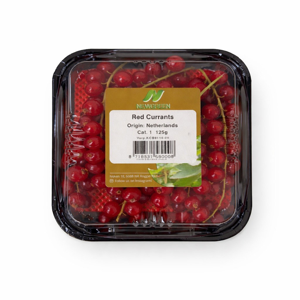 الكشمش الأحمر – هولندا (علبة 125 جم) / Red Currants – Netherlands (125g pack)