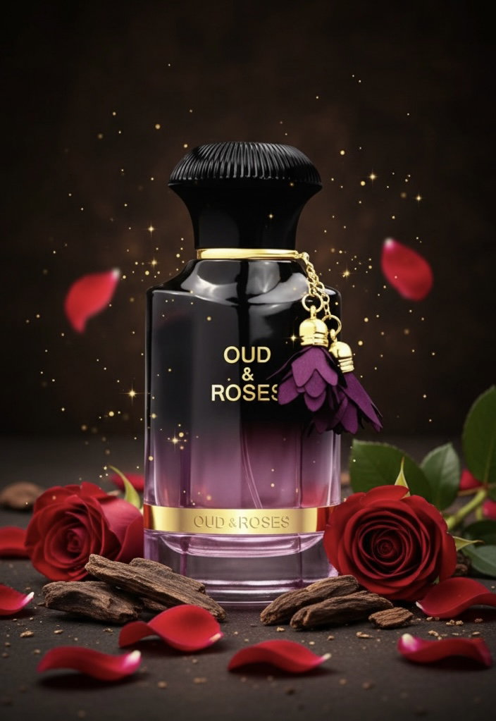 AHMED AL MAGHRIBI OUD & ROSES - DUPE OF OUD ISPAHAN