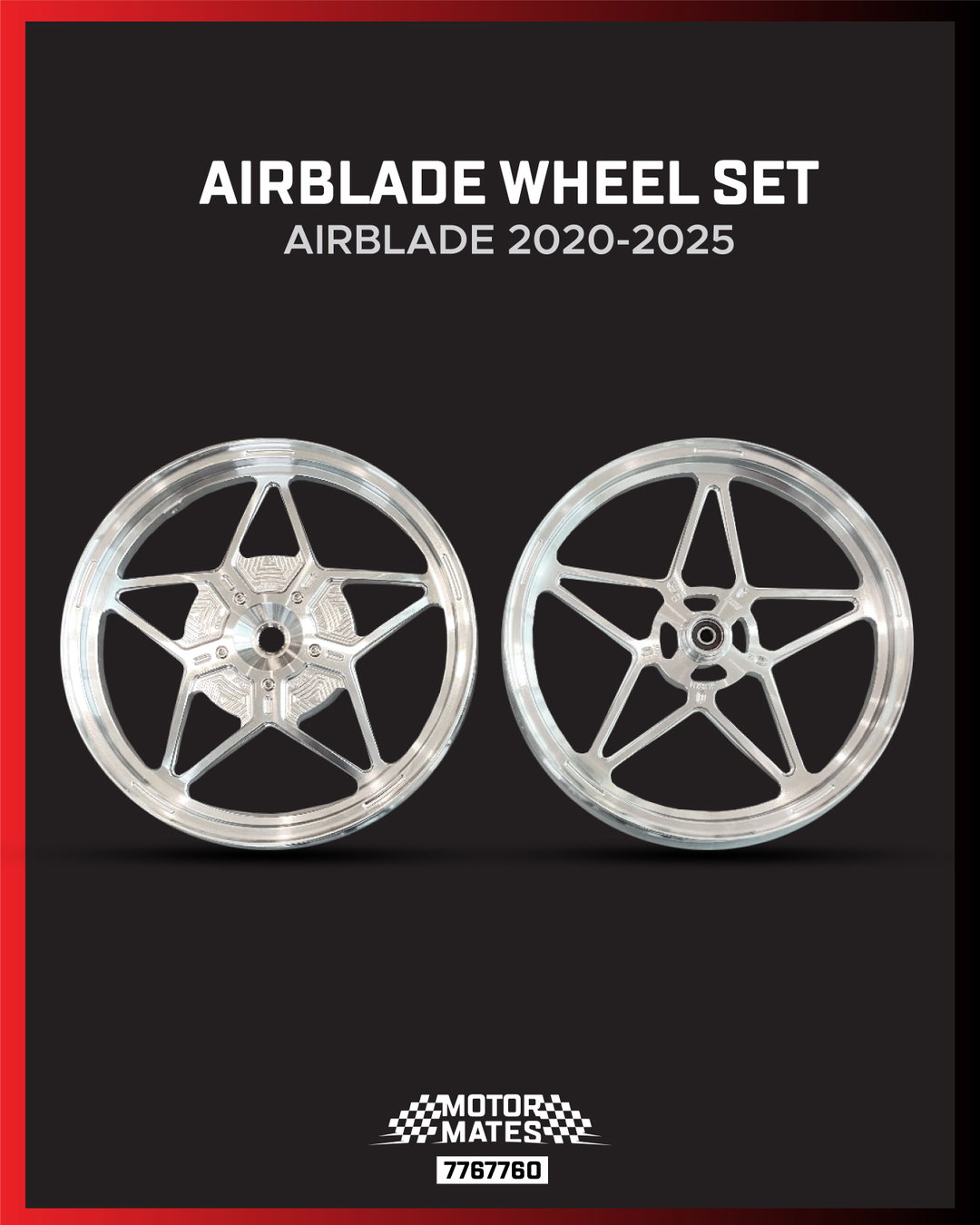 NONE Project AB wheel (Star) Chrome 125 / 20-25