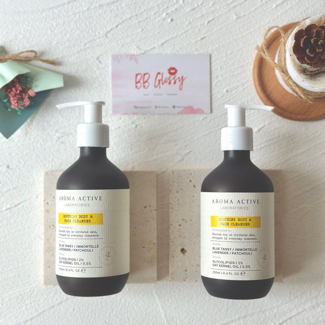 Aroma active soothing face&body cleanser 250 ml غسول اروما اكتف للوجه والجسم من  250 مل