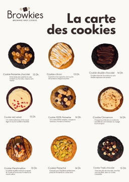 La carte des Cookies -60g