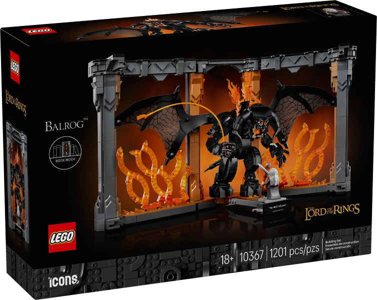 LEGO The Lord of the Rings: Balrog Book Nook Set 10367_0