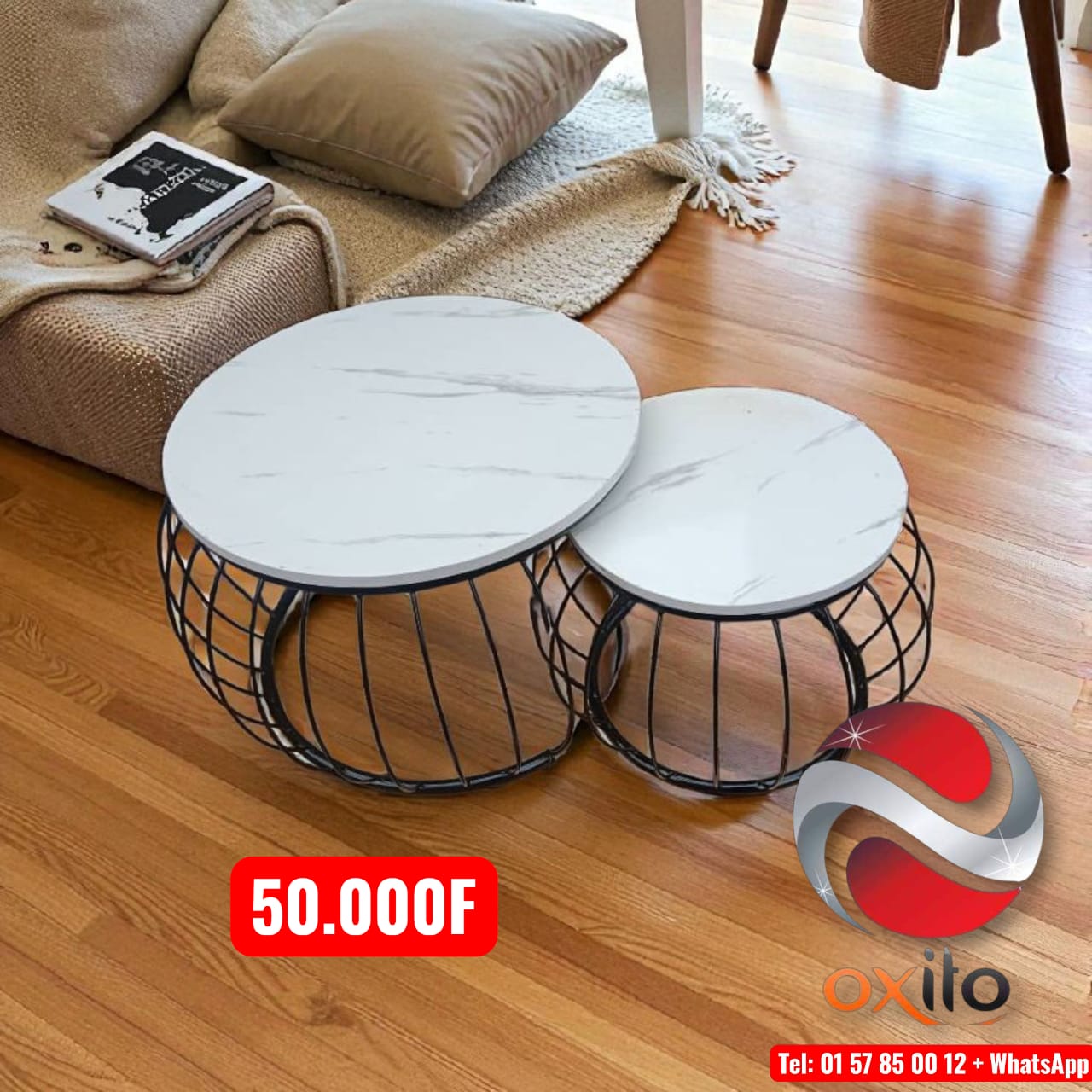 Table basse rond métalliques _0