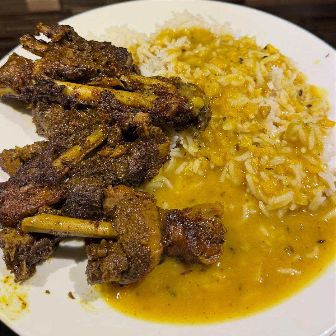 Duck Curry with Rice or Roti