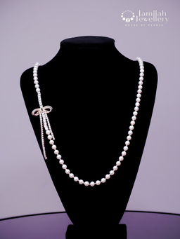 90cm White Pearl Necklace