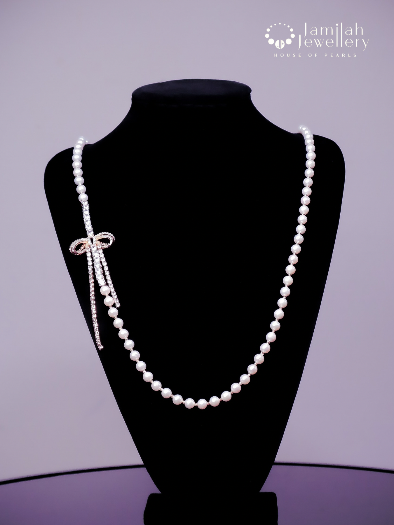 90cm White Pearl Necklace