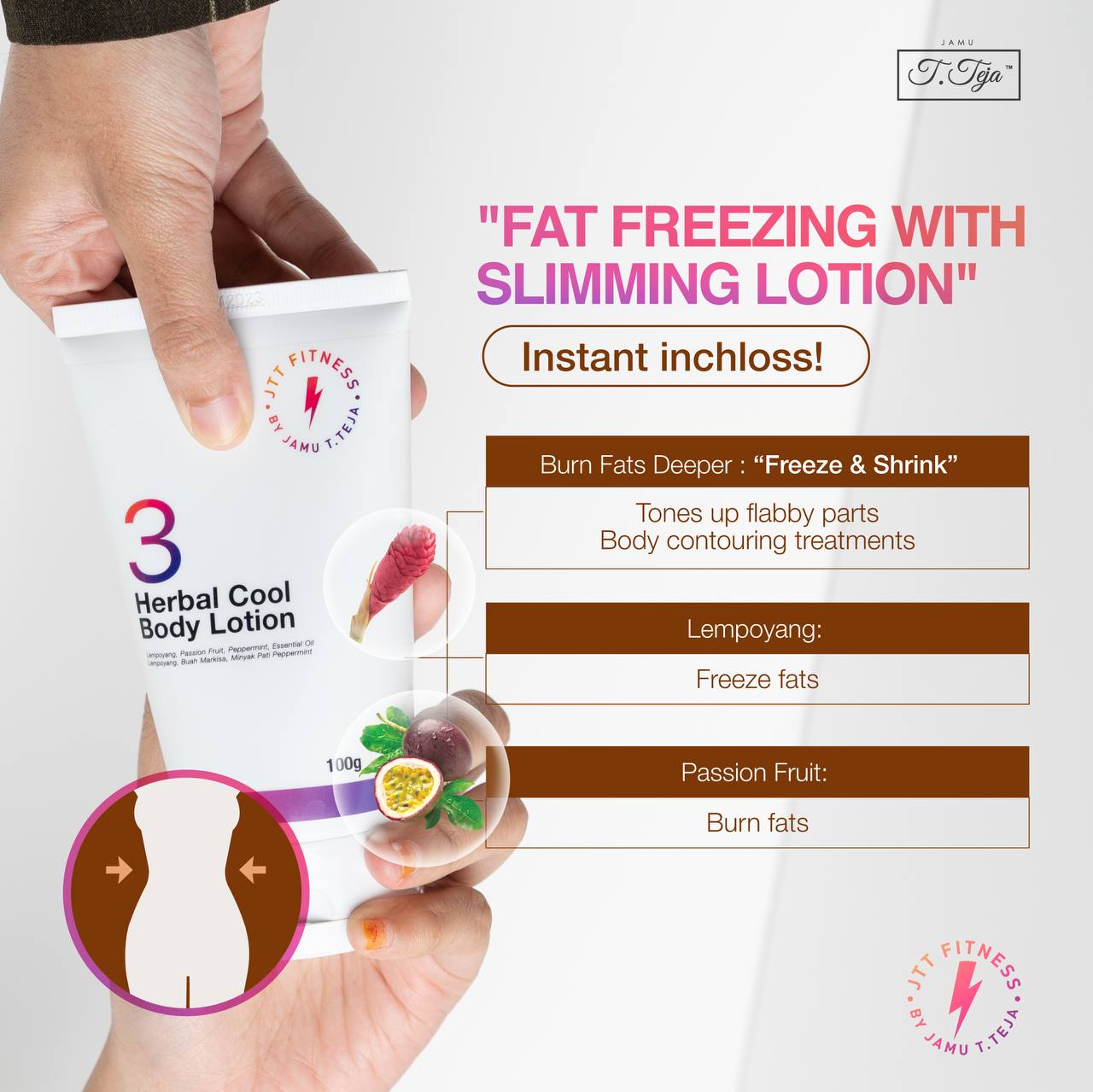 Fat-Burning & Cool Body Contouring Lotion 