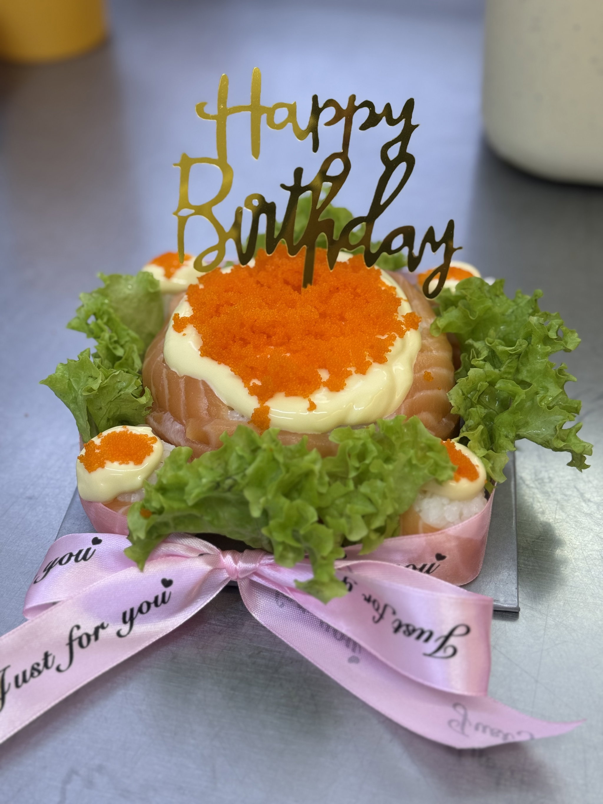 SALMON MAYO CAKE W SIDES (salmon mayo 4pcs)_2