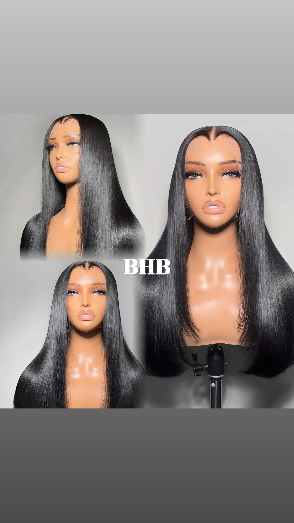 Wig straight 100% Virgin Hair _0