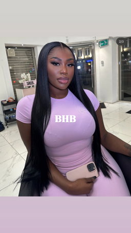 Wig straight 100% Virgin Hair 