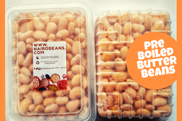 Pre Boiled white Butter beans 500g pack