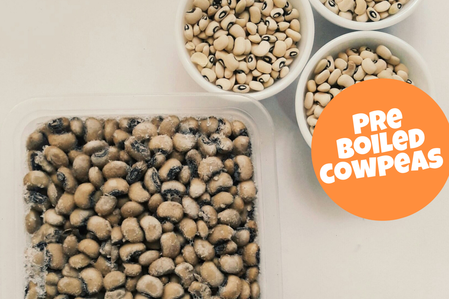 Pre Boiled Cow peas a.k.a black eyed peas a.k.a kunde 500g pack_0
