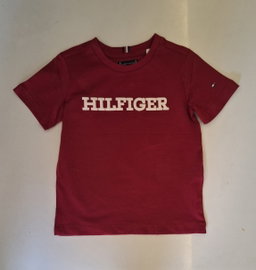 T-shirt TOMMY Rouge bordeaux 