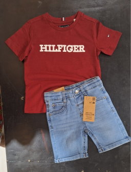 T-shirt TOMMY Rouge bordeaux 