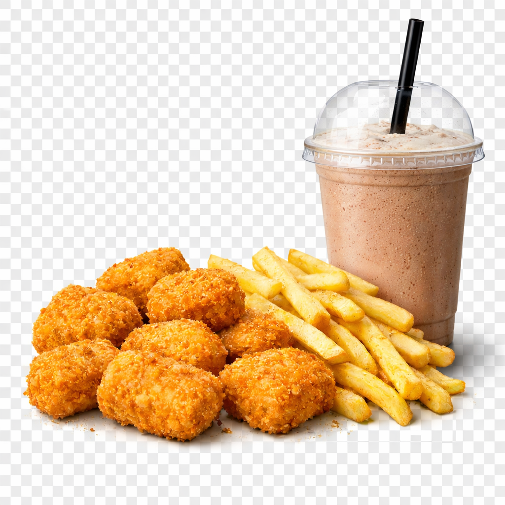 Nuggets + Classic Fries + Milkshake 500ml_0