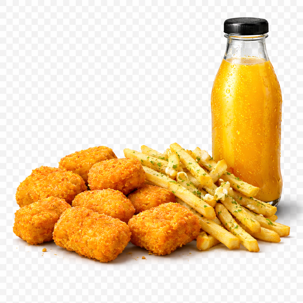 Nuggets + Garlic Fries + Juice 450ml_0