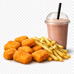Nuggets + Garlic Fries + Milkshake 500ml