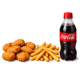 Nuggets + Seasoned Fries + Soda 350ml