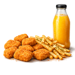 Nuggets + Seasoned Fries + Juice 450ml