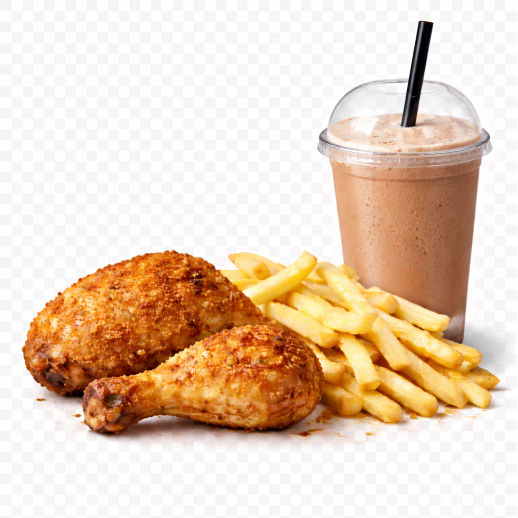 Chicken Leg + Classic Fries + Milkshake 500ml_0