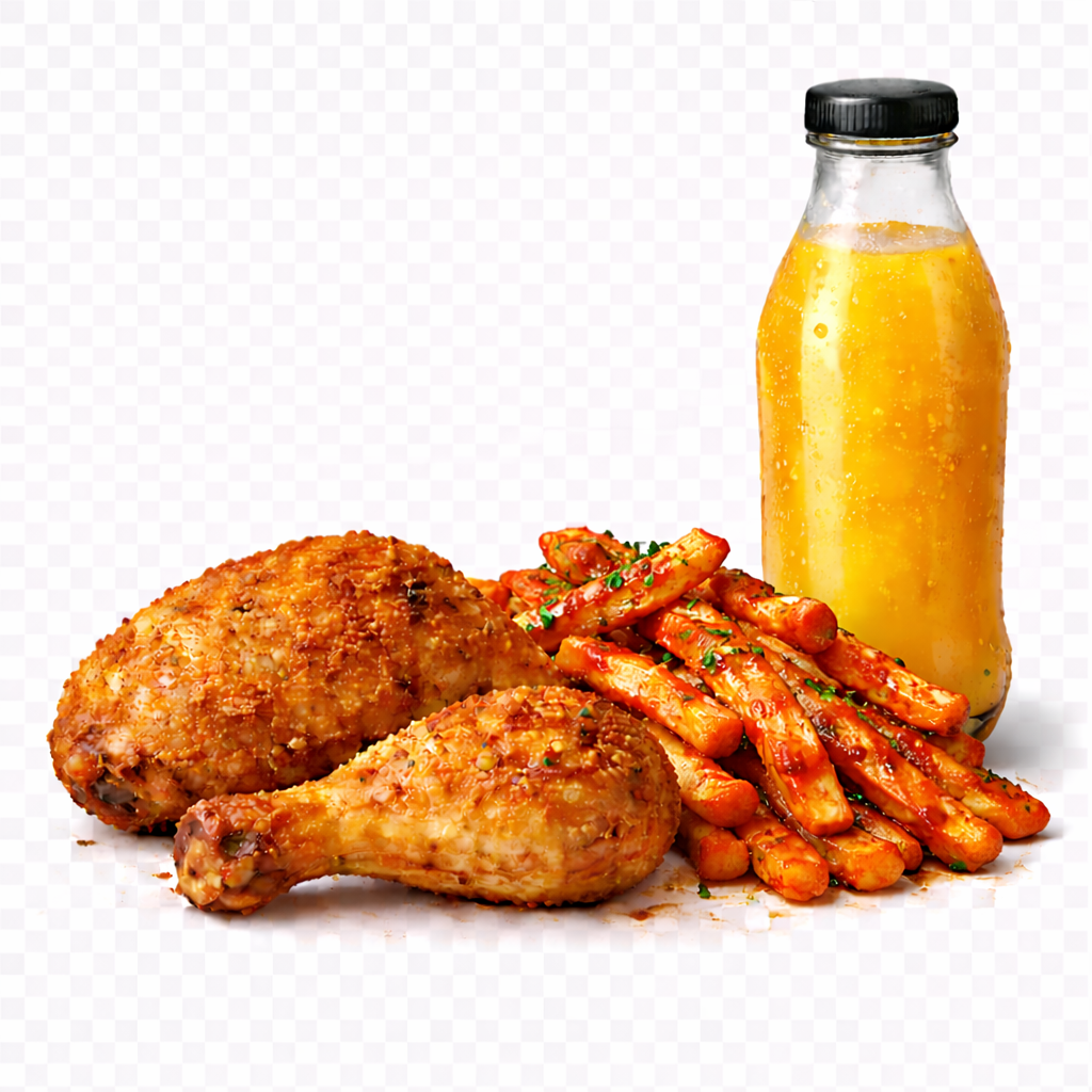 Chicken Leg + Masala Fries + Juice 450ml_0