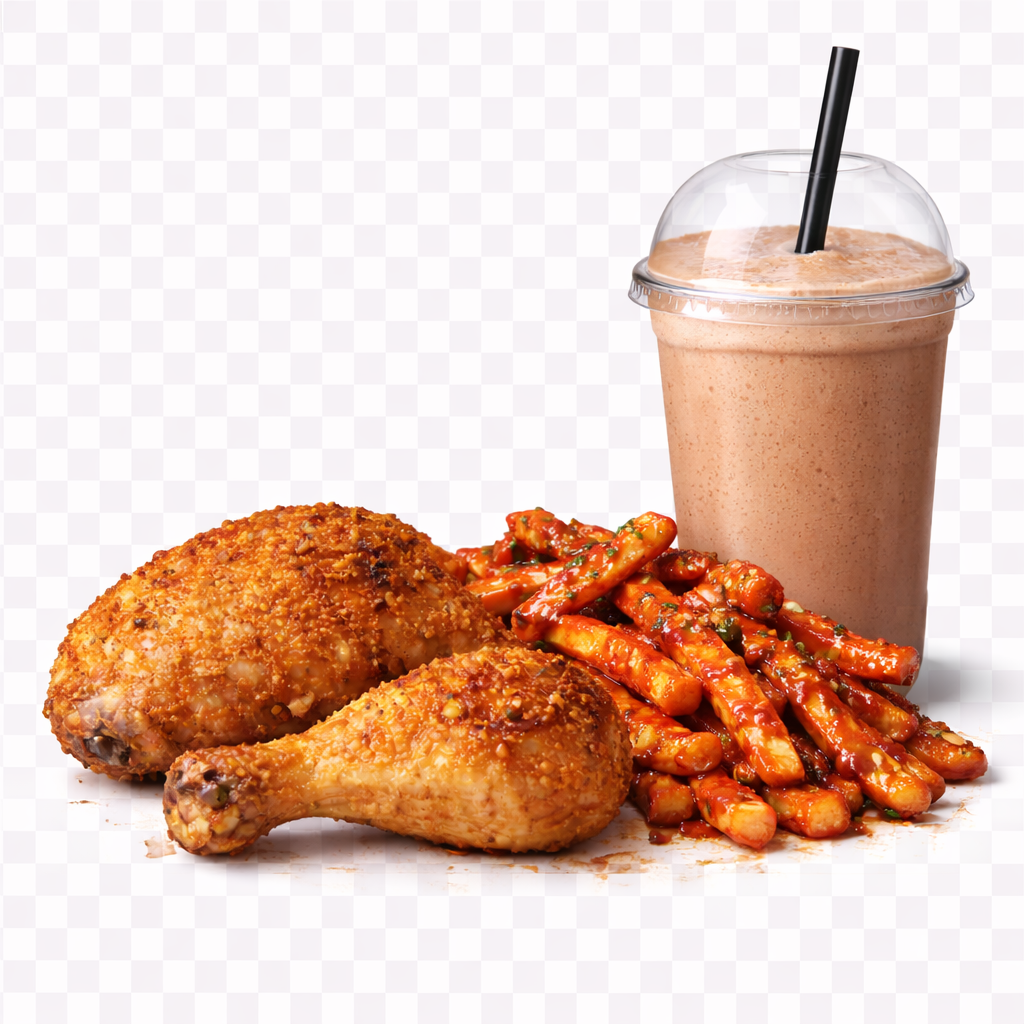 Chicken Leg + Masala Fries + Milkshake 500ml_0