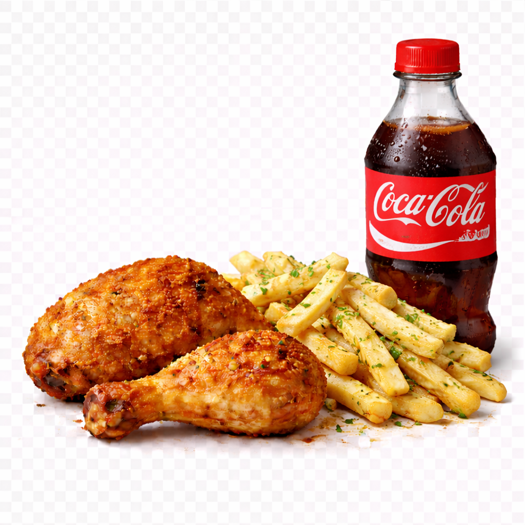 Chicken Leg + Garlic Fries + Soda 350ml