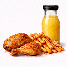 Chicken Leg + Seasoned Fries + Juice 450ml