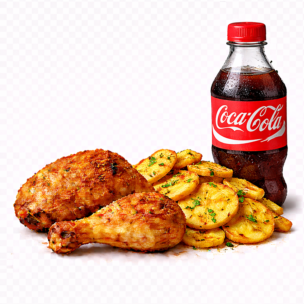 Chicken Leg + Bhajia + Soda 350ml_0