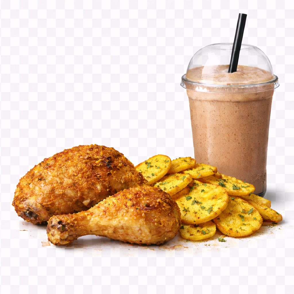 Chicken Leg + Bhajia + Milkshake 500ml_0