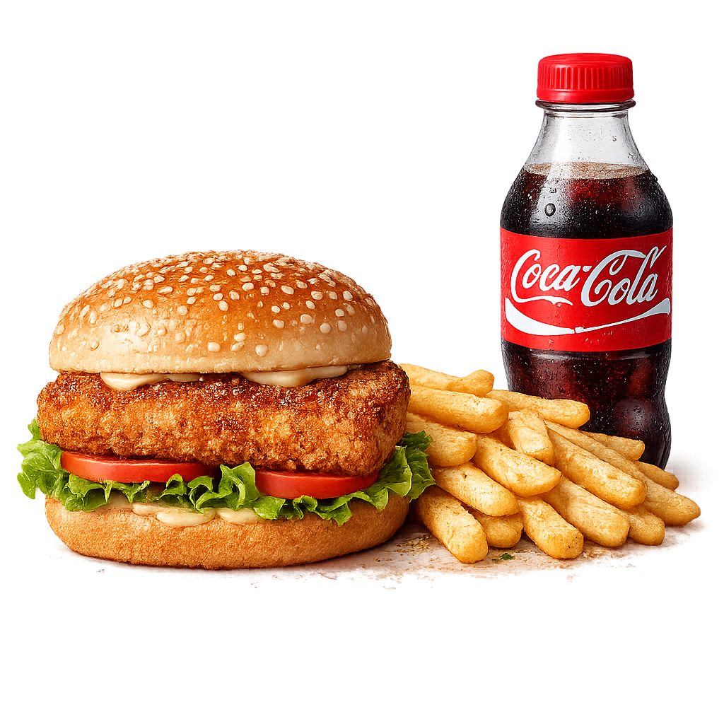 Crunch Burger + Classic Fries + Soda 350ml_0