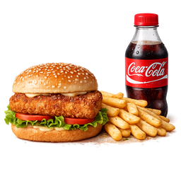 Crunch Burger + Classic Fries + Soda 350ml