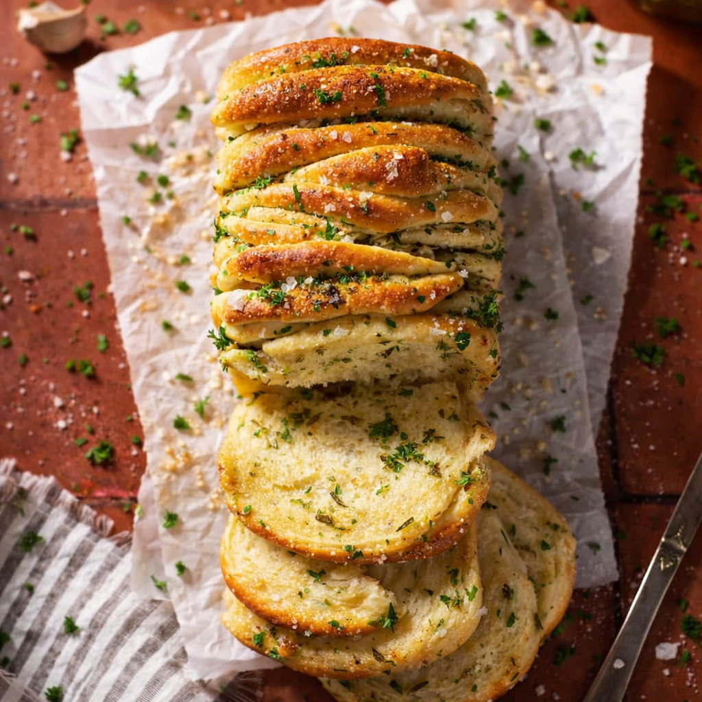 Garlic herb and cheese bread_0