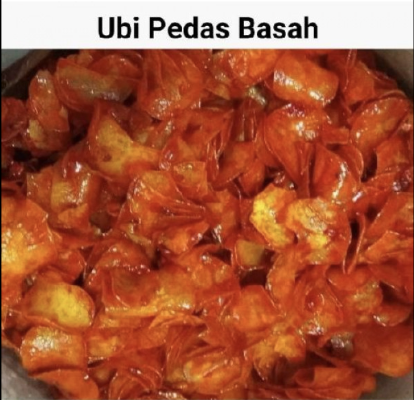 Kerepek ubi pedas basah _0