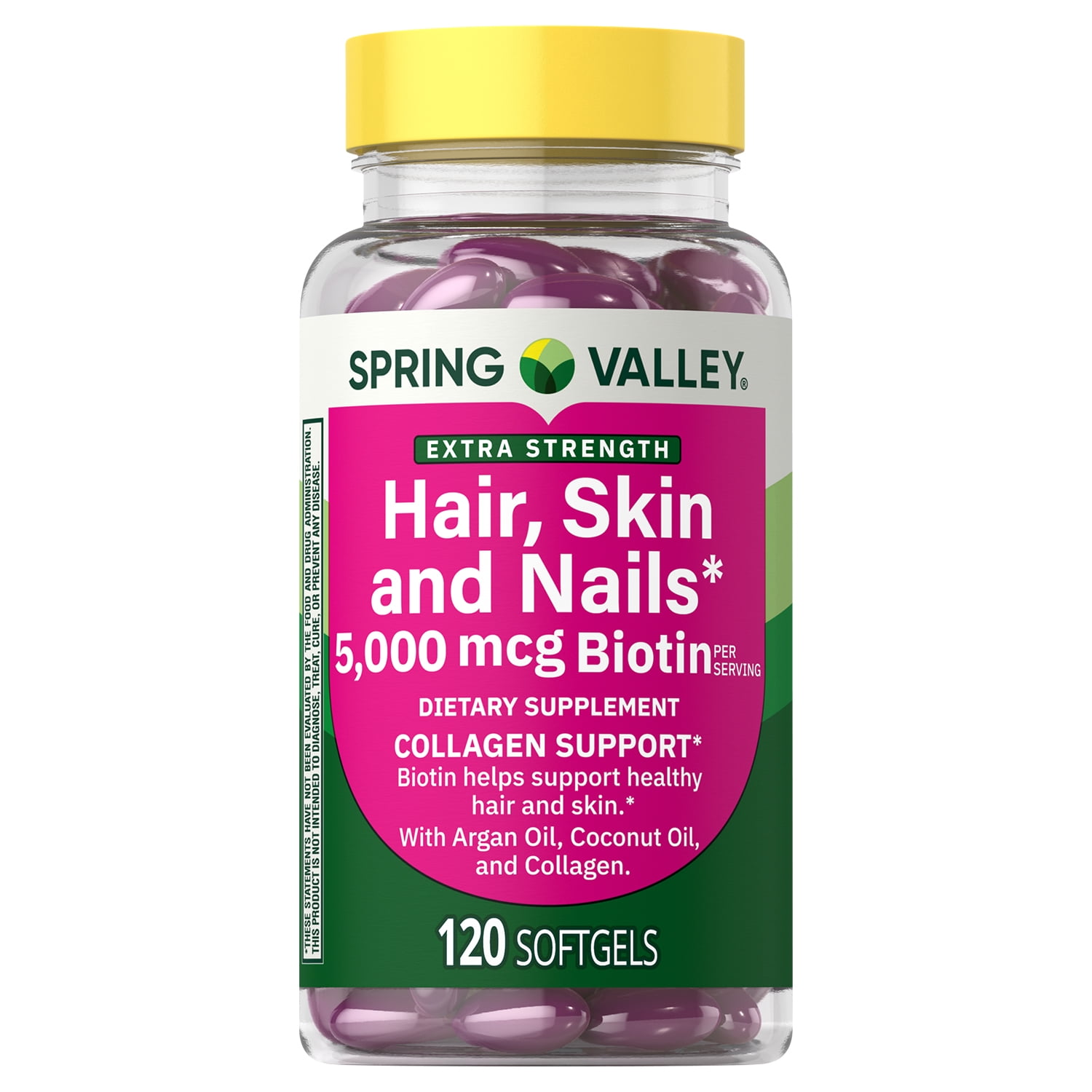 Spring Valley Extra Strength Hair Skin & Nails Collagen 120_0