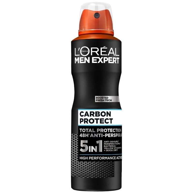 LOreal- 5in1 Carbon Protect Deodorant معطر جسم رجالي لوريال 5في1 كاربون بروتكت_0