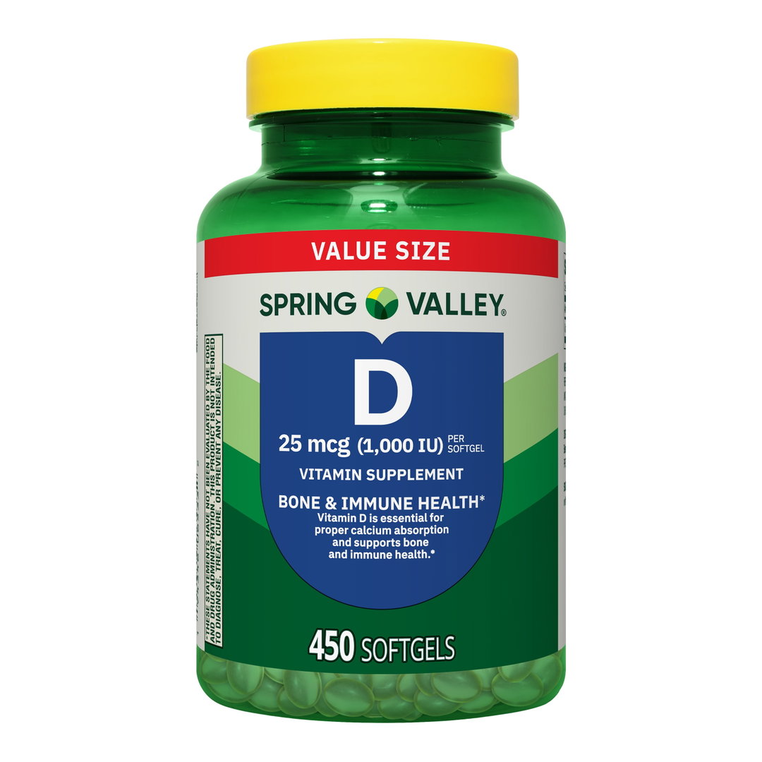 Spring Valley Vitamin D3 Softgels 450