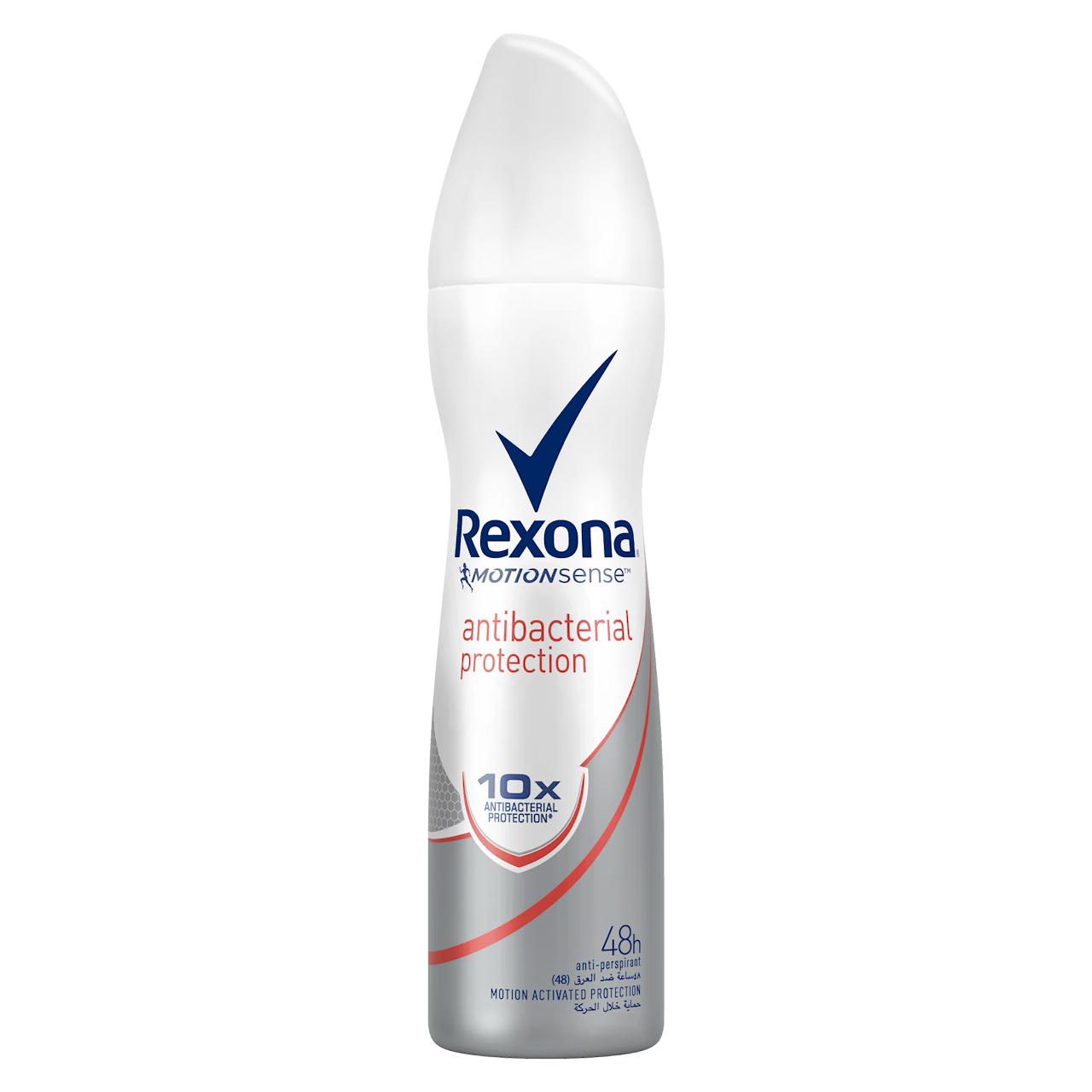  Rexona MotionSense antibactrial protection 200 ml ريكسونا مضاد تعرق سبراي انتي بكتريال 200 مل