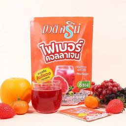 مشروب الكولاجين والألياف وفيتامينات B كاملة
 Beauti Srin Fiber Collagen Drink