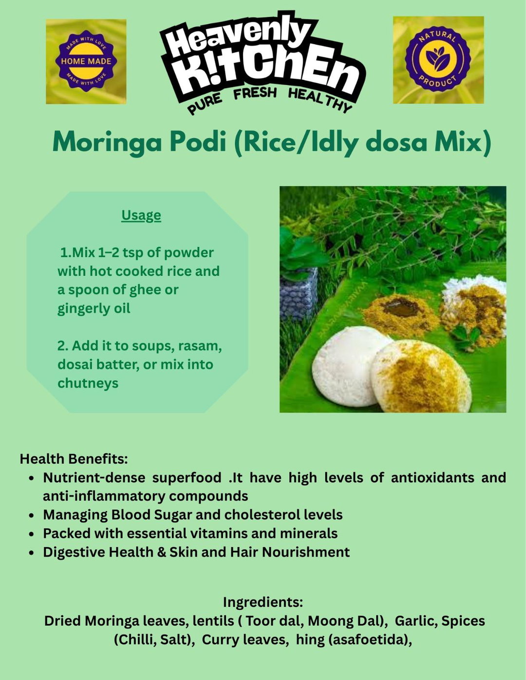 Moringa podi mix