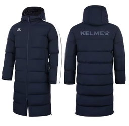 KELME Men Winter Jacket Long Sports Training Hooded