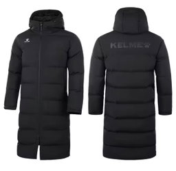 KELME Men Winter Jacket Long Sports Training Hooded