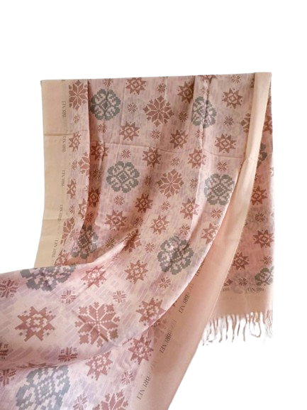 Brunei Scarf Motif (Light Beige)_0