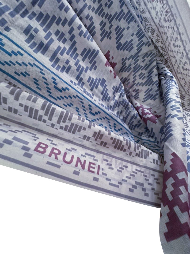 Brunei Scarf Motif (Light Grey)_1